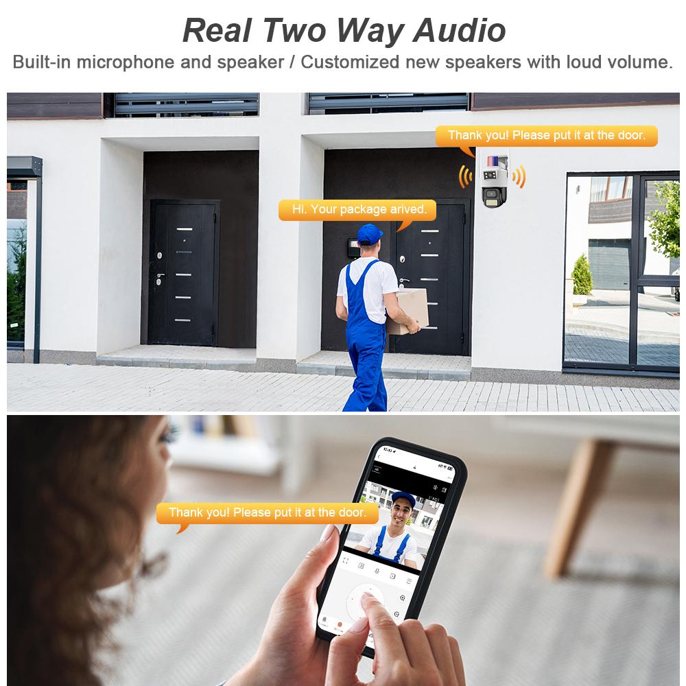 Kamera sieciowa WIFI/4G IP, kamera monitorująca GSM o wysokiej rozdzielczości, automatyczne śledzenie, widzenie nocne, monitoring bezpieczeństwa