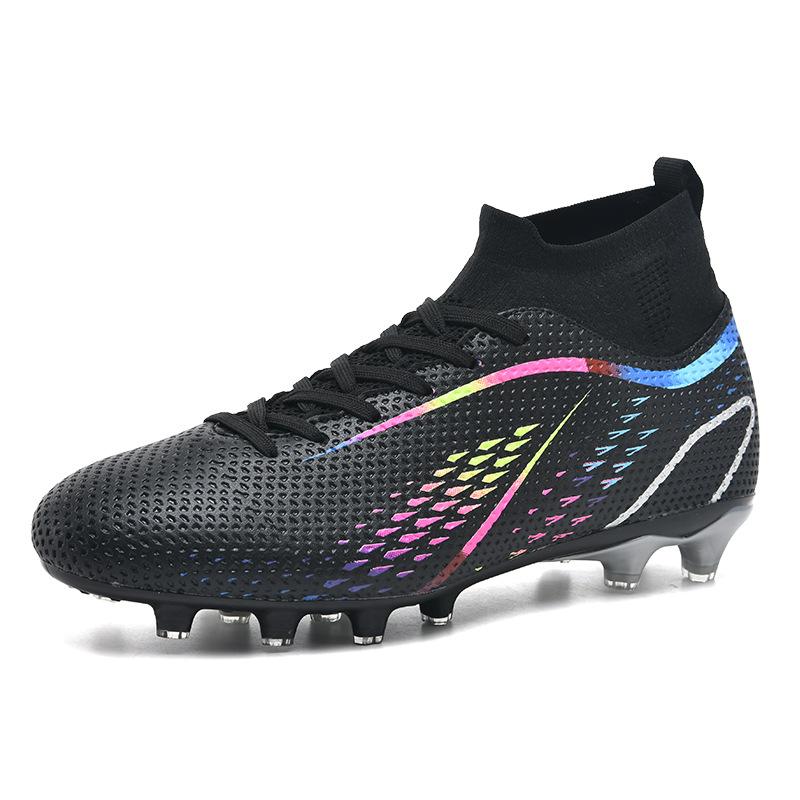 High-Top-Fußballschuhe TF gebrochene Nägel Kunstrasen AG Nägel Lederfüße Männer und Frauen Kinder und Jugendliche Trainingsschuhe