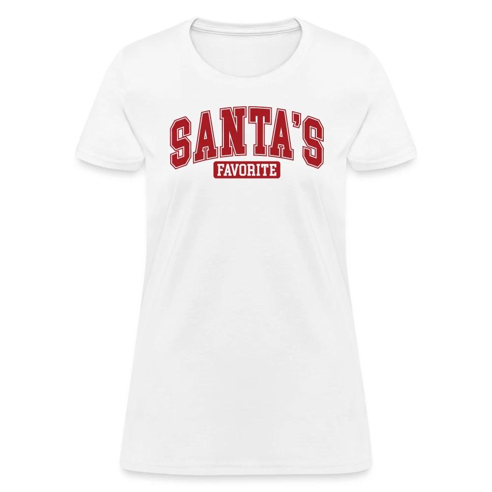 Santa s Favorite Women s Contoured 100% Cotton T-shirt Mens Tees Top S