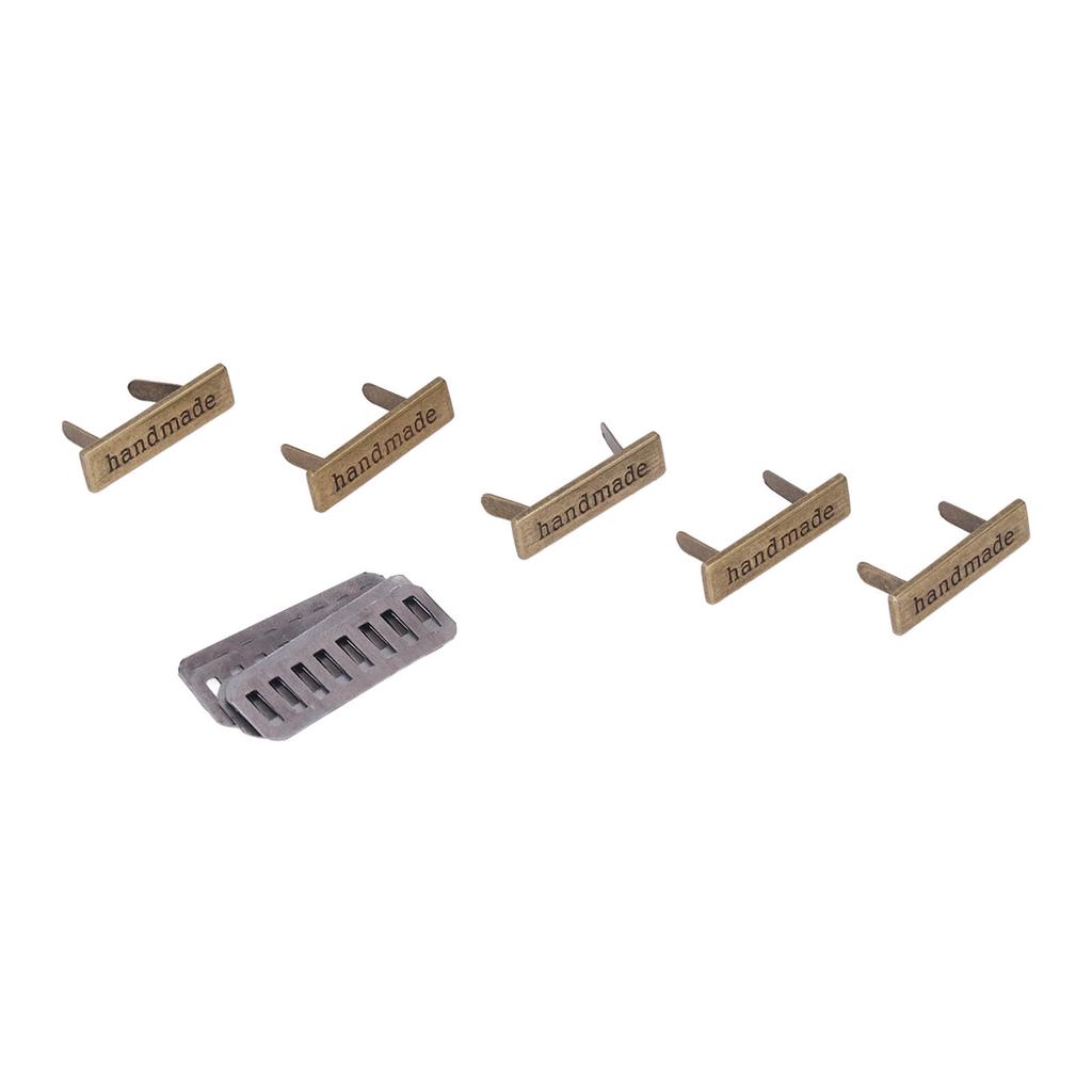 Metal Manual Label Multipurpose DIY Sewing Clothes Jean Shoe Bags Hand Printed Tags