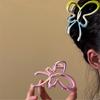 Temperament Ponytail Hair Claw Girl Hair Clip with Hollowed Butterfly for Braids