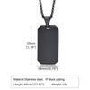 Necklace For Men Stainless Steel Zircon Inlay Geometric Pendant Black Necklace Metal No Fade Anti Rust Fashion Design Jewelry