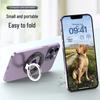 Magnetic Double Ring Phone Holder: Foldable Zinc Alloy Stand