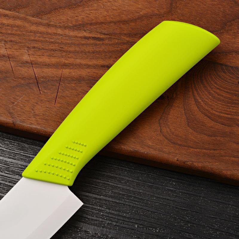 Multi-color Ceramic Fruit Knife for Kitchen 6 Inch Chef Knife with Sheath Utility Slicing Cooking Tool for Vegetable Rustproof Zircon
