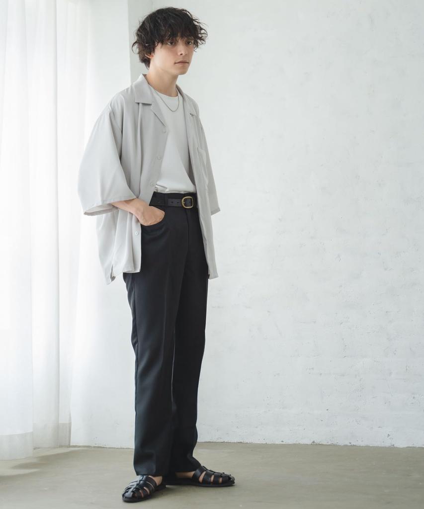 WEGO Unisex Flared Korean Size Black Semi-Flared Slacks, Pants, Bottoms, Year-Round, All-Season, Stylish, Casual, Style, Spring, Summer, Autumn,