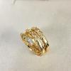 Serpentine Ring Featuring Three Colors High-quality Electroplating Craftsmanship Hypoallergenic and Suitable for Daily Wear Must-have for Gifts