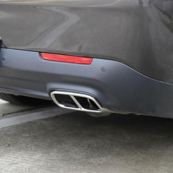 Tail Throat Exhaust Pipes Frame Tailpipe Cover Trim for Dodge Challenger 2015-19