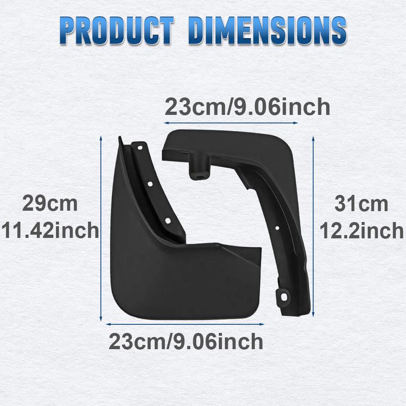 Wheel Fender Accessories Fitment: for Ford Explorer -2024 Black Splash Guards Mud Flaps PP Car Mud Flaps