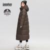 Women's Long Hooded Goose Down Winter Coat