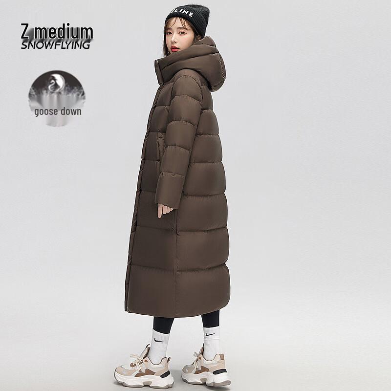 Women's Long Hooded Goose Down Winter Coat