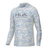 HUK Ice Silk Fishing Shirt Lightweight Breathable Quick Dry Long Sleeve Hooded Wear Anglers