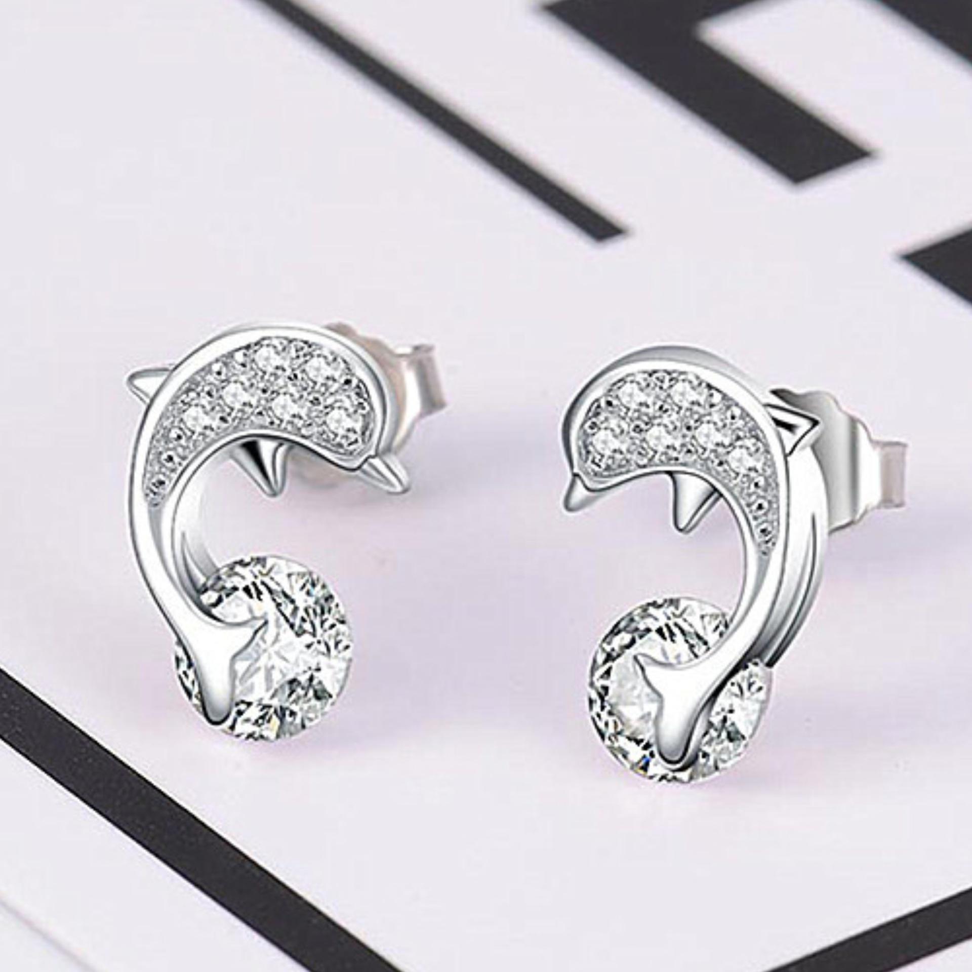 

925 Silver Stud Earrings Beautiful Earrings High Quality For Women Earring Wedding Fine Jewelry Accessories Party Gift