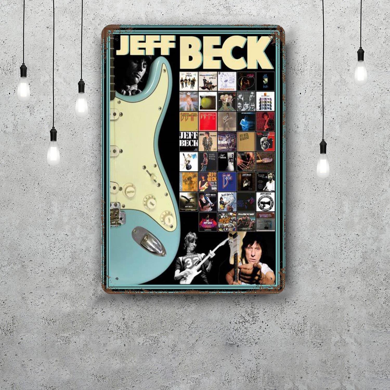 

The Jeff Beck Group Decor Vintage Metal Signs Tin Signs Captain Poster Decor for Bar Pub Club Man Cave Wall Decoration 20x30cm（7.8x11.8inch）