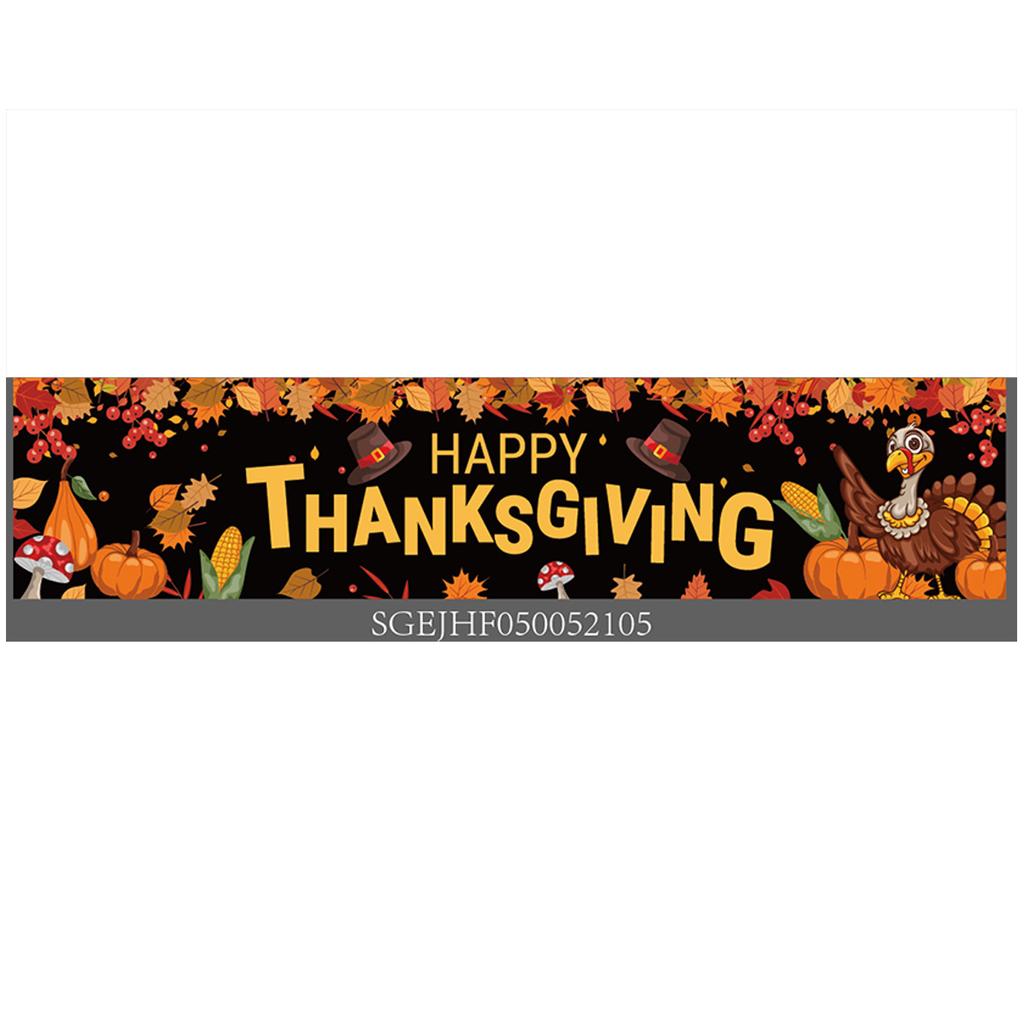 Autumn Outdoor Courtyard Decoration Flags Thanksgiving Party Party Atmosphere Layout Poster Customization