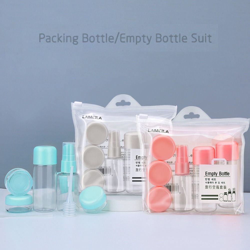 

с сумкой для хранения, набор многоразовых бутылочек, органайзер для туалетных принадлежностей, контейнер для косметики, набор флаконов для макияжа