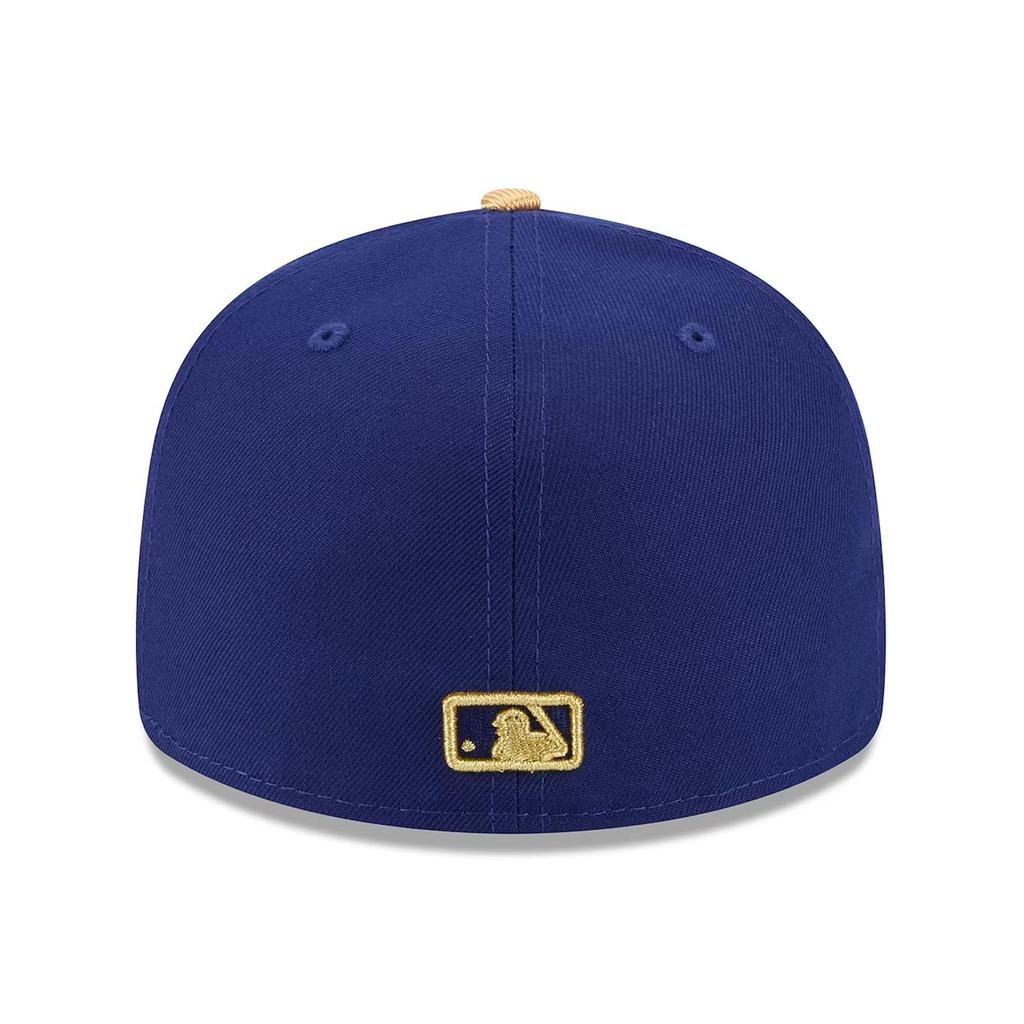 [New Era] 7 (approx. 55.8 Cm) 2025 Gold Collection Overseas Import Cap LP59FIFTY Los Angeles Dodgers MLB 2025 GOLD COLLECTION FITTED CAP ROYAL BLUE