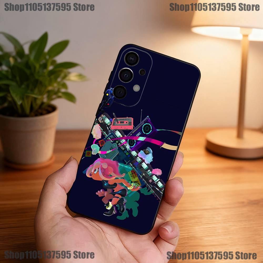 Game Splatoon Phone Case For Samsung S25,S24,S21,S22,S23,S30,Ultra,S20,Plus,Fe,Lite,5G Black Cover