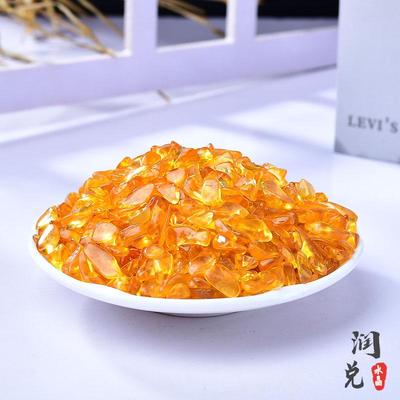 Dyed Yellow Citrine Crushed Stones for Fish Tanks, Flower Pots, and Landscaping Decor