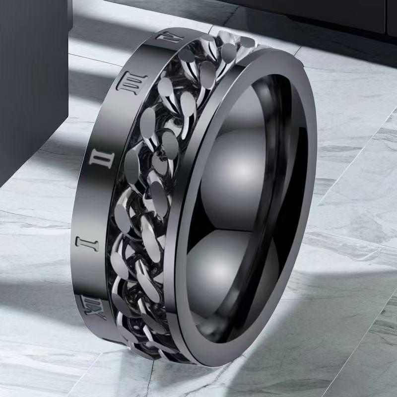 Herren Trendring aus Edelstahl - Langlebiges, nicht verblassendes Titanband