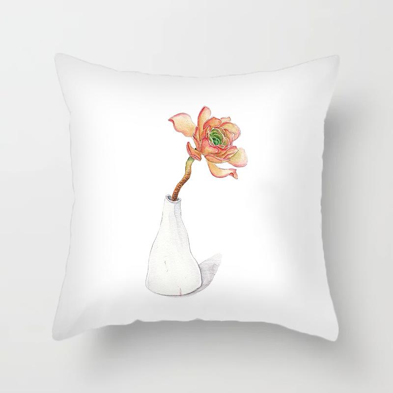 Beautiful Flower Rose Series Printed Putetrekk Hjem Stue Sofa Stol Dekorasjon Putetrekk