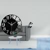 Acrylic Wall Clock Silent Easy to Read Simple Round Decorative for Hotel Office Home Bathroom