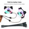 13.5cm PWM Fan Professional Tinned Copper Wide Splitter Cable Compatibility 1 To 2 4 Pin PWM