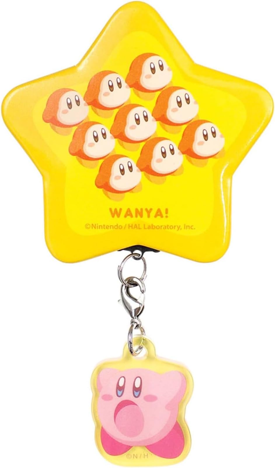 

Tees Factory tin badge with Kirby charm Ippai Waddle Dee Orange Approximately H110 x W60 x D within 5mm Star-shaped HK-5545111OR