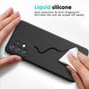 For ZTE Blade A35 Case, Black Shockproof Bumper Sleeves, 360° Drop Antiscratch Protection Cover Slim Fit Ultra-Thin Soft Silicone Phone Case for ZTE