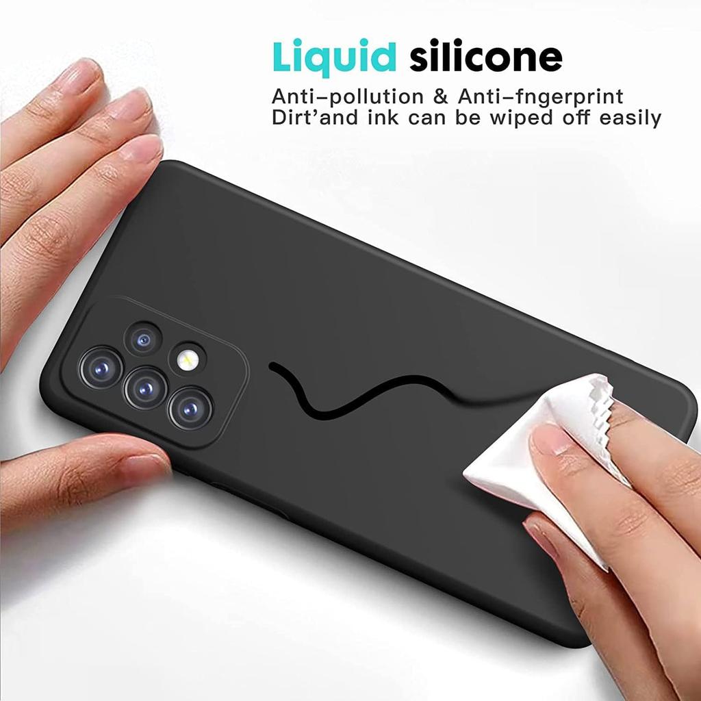 For ZTE Blade A35 Case, Black Shockproof Bumper Sleeves, 360° Drop Antiscratch Protection Cover Slim Fit Ultra-Thin Soft Silicone Phone Case for ZTE