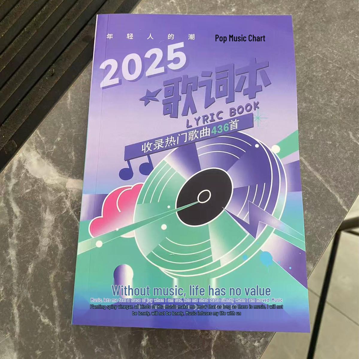 

Spot 2025 Lyric Book: TikTok Hits & Classic Postcard Collection - Free with 1,180 Songs 2025 New Model