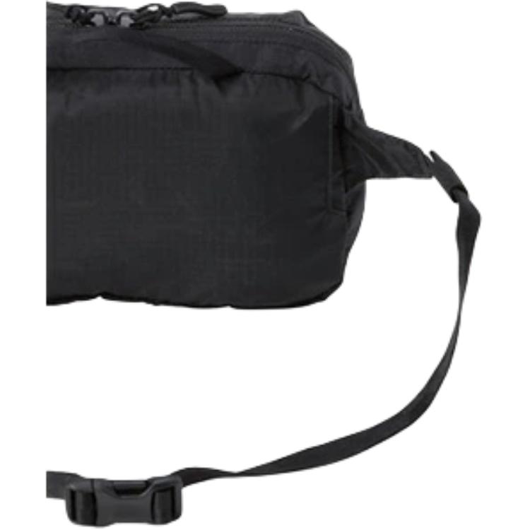 The North Face 2L Brand Logo Printed Handheld Shoulder Crossbody Waist Bag Outdoor Bag Tear-Resistant Nylon Black Unisex bags NM62378K
