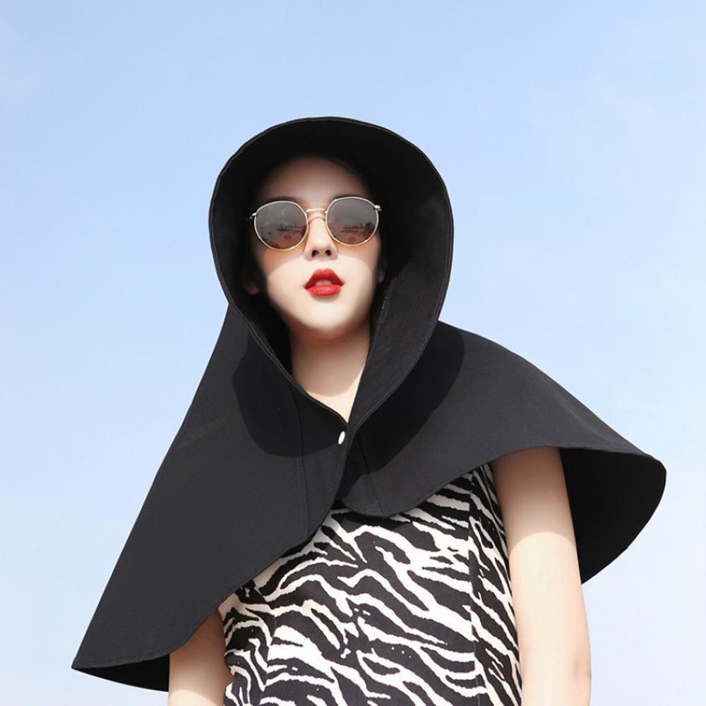 Chapeau de soleil à grand bord pour femmes, casquette seau avec rabat de cou, Protection complète Anti-UV, chapeaux de plage pour dames, chapeau pare-soleil LM
