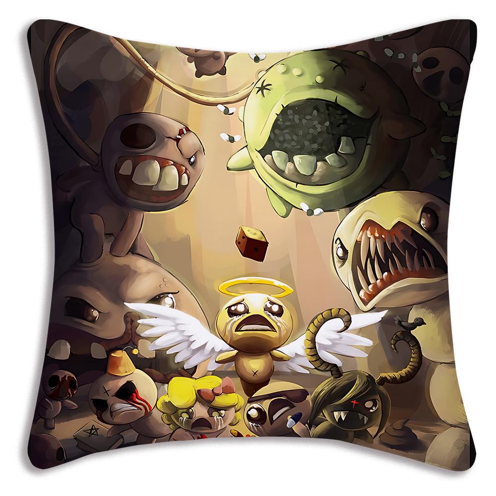 Cartoon The B-Bindings Of Isaac Pillow Covers Cartoon Sofa Decorative Home Double-sided Printing Short Plush Cute Cushion Cover