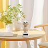 New Solar Powered Swing Doll Toy Cute Cartoon Cat Shaking Head Doll Auto Interior Dashboard Decor Car Ornament Doll Accessories