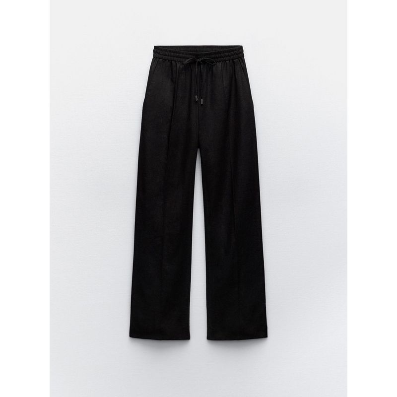 Za2024 Summer New Product Women's Clothes Minimalist Fashion High Waist Casual Wide-Leg Straight Pants Pants 9929040 250