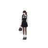 2025 New College Style Slimming French Autumn Bow Long Sleeve Two-Piece Dress