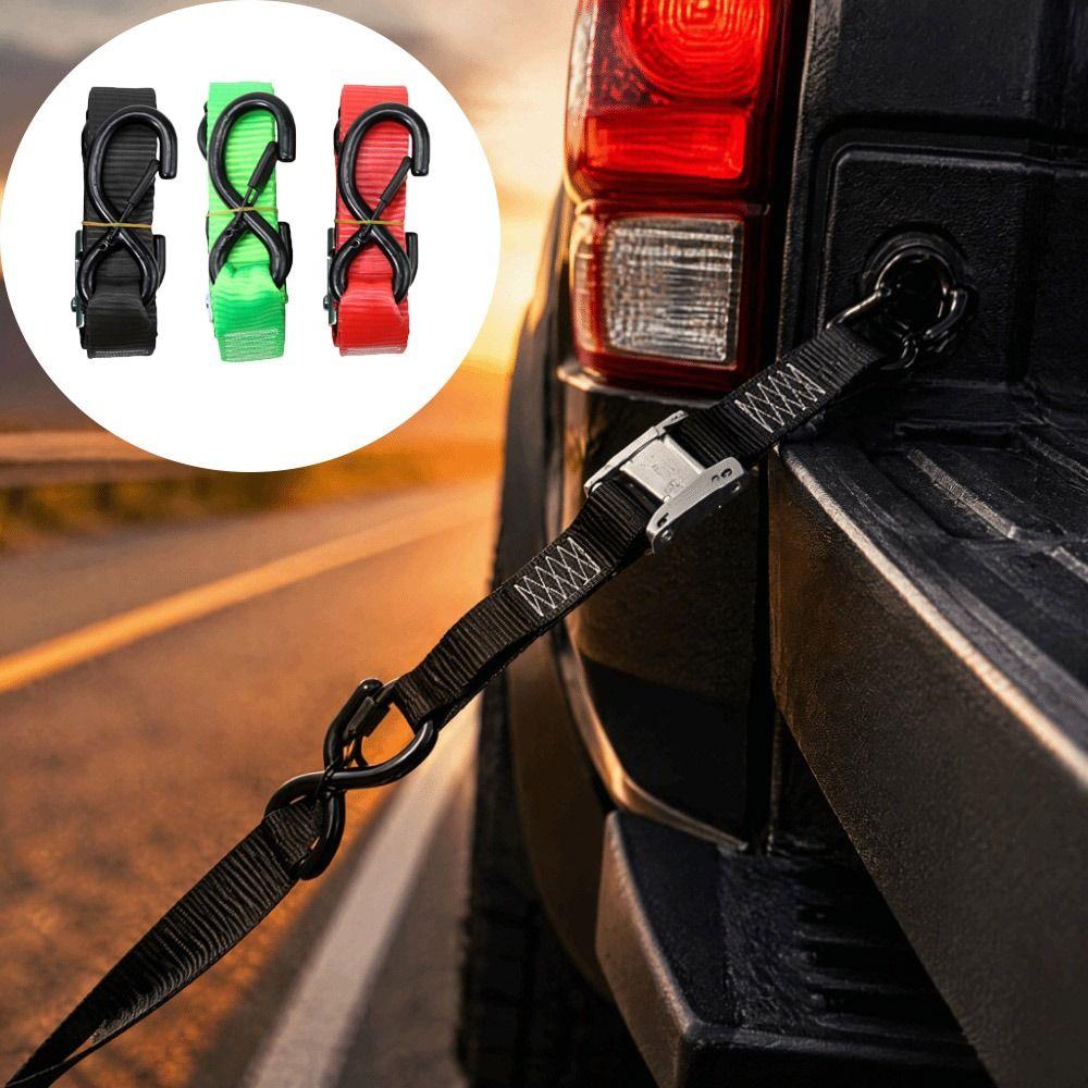 Universal Ratchet Ratchet Strap Lock S Hook Cargo Lashing Belt Cam Buckle Strap Dirt Bike