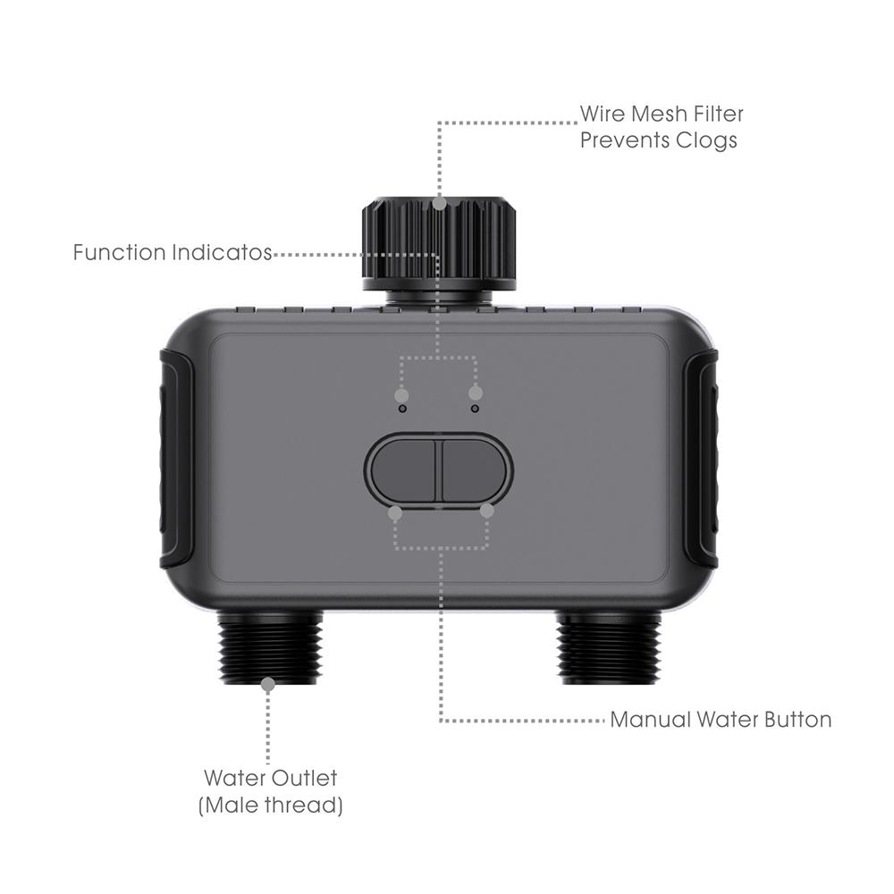 Smart Garden Watering Timer, Wifi Automatic Drip Irrigation Controller Water Valve, Garden Automatic Watering System