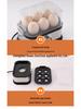 Compact Stainless Steel Multifunctional Egg Cooker for Steamed Eggs - Portable Kitchen Breakfast Machine