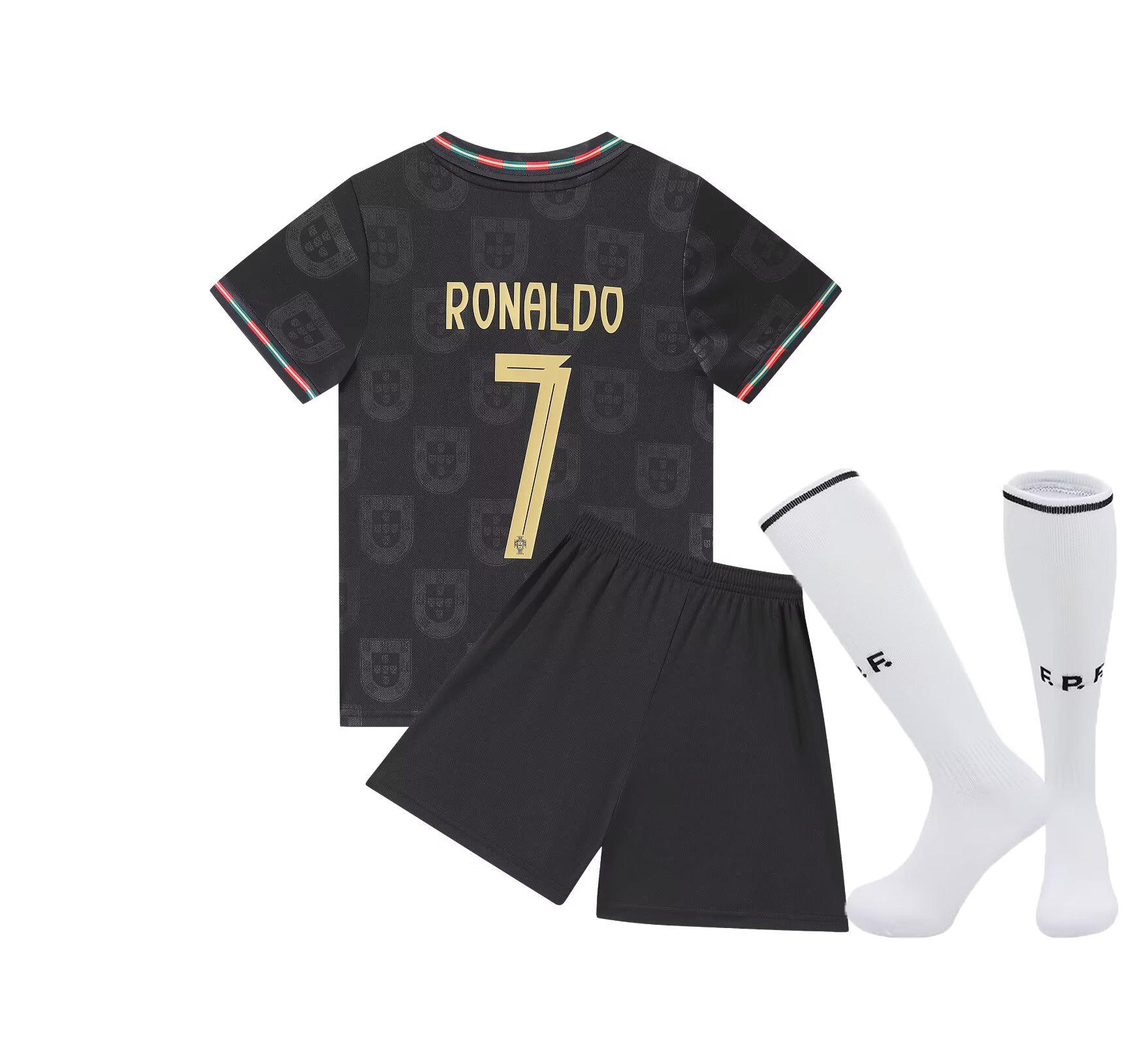 Сборная Португалии Черный Нет 7 Джерси - Юбилейное издание для детей и взрослых Размеры 14-3XL Size 16100 1530₽