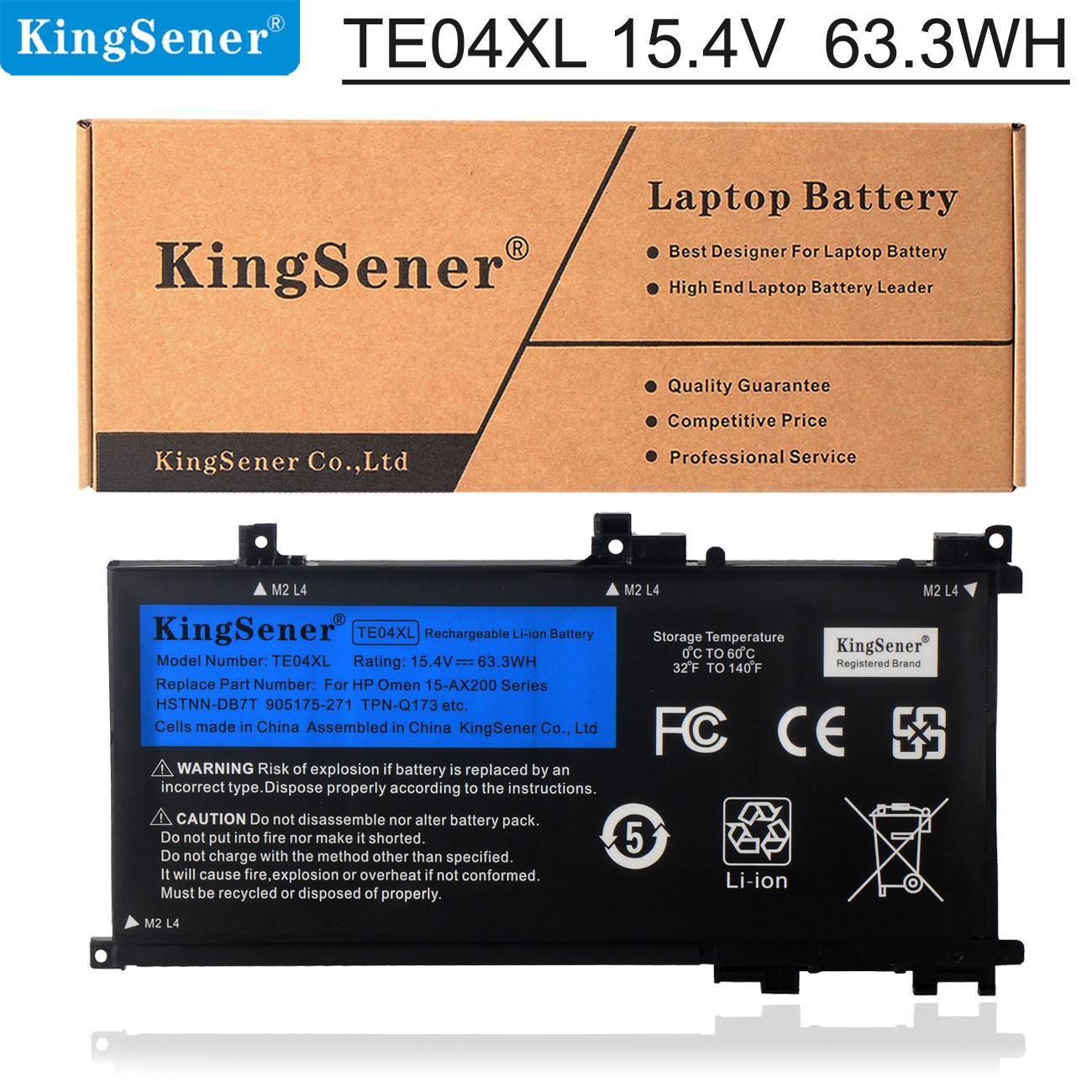 

Аккумулятор для ноутбука Kingsener TE04XL для HP OMEN 15-AX200 15-AX218TX 15-AX210TX 15-AX235NF 15-AX202N 15-BC200 HSTNN-DB7T 905277-855 905175-2C1