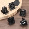 Uxcell 4-Piece Set XLR Male Jack Socket Microphone Adapter Panel Mount Connector for Mixer Power Amplifier Black