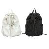 Casual Bag Students Ruched Drawstring Backpack Travel Daybag Shoulder Bag