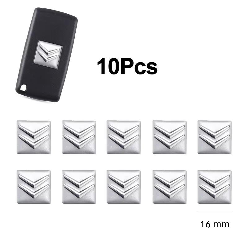 URXE5 5/10Pcs Aluminum Car Remote Key Emblem Stickers For Citroen C1 DS3 C2 C3 Vts C4 Saxo C4L C5 C6 C8 Xsara C3-XR Picasso Berlingo