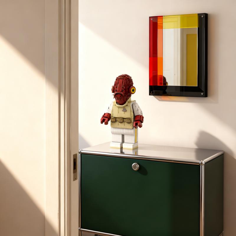 2515pcs MOC Admiral Ackbar Mega Figure Fits My Head Star Battle Model Building Blocks Architecture Christmas Gifts Toy Education