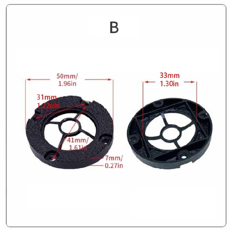 High Pitched Speaker Aluminum Panel Circle 1in 1.25inch Speaker Decorative Circlet Car Modification Amplifiers Accessory