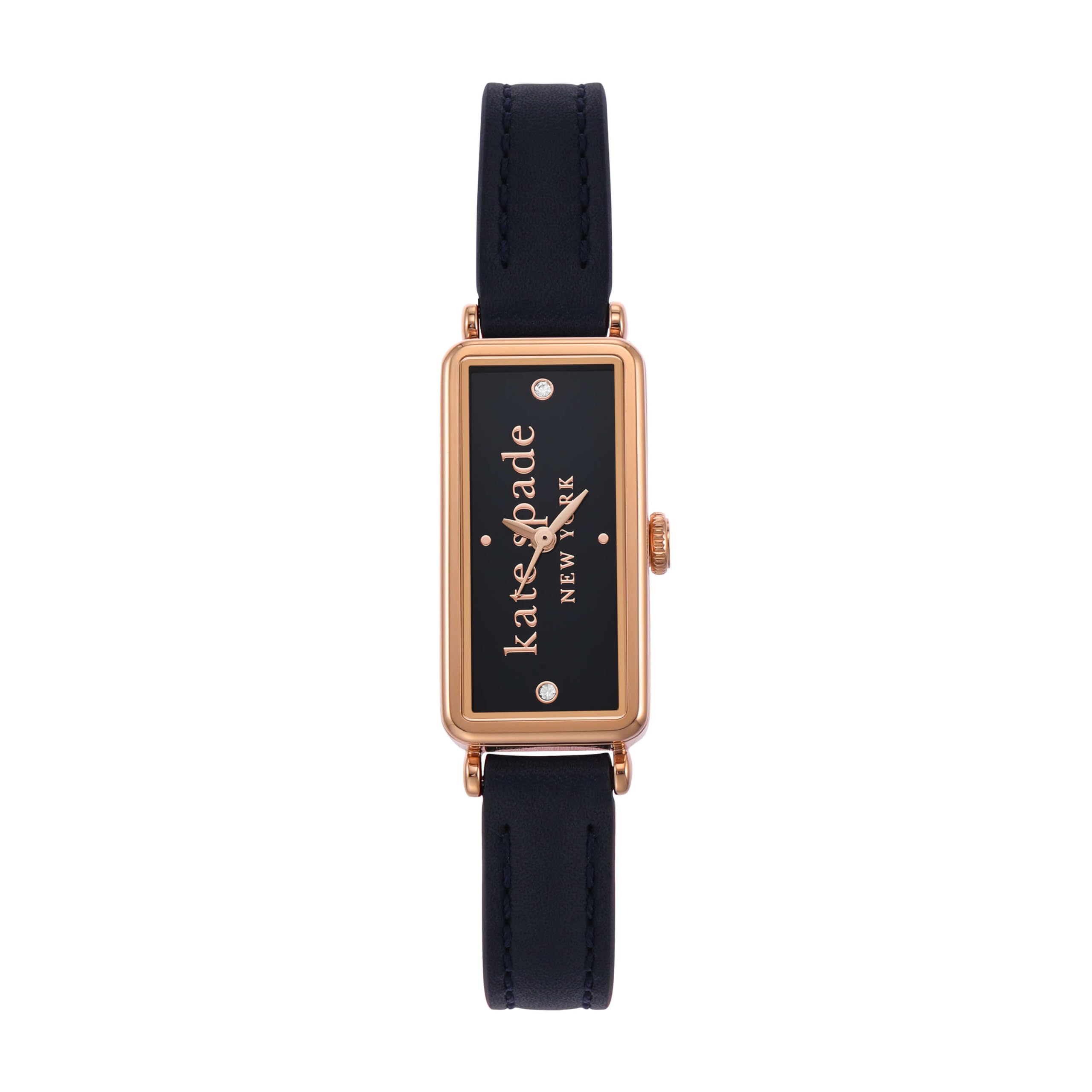 Kate Spade New York Rosedale Blue Leather Watch Three-Hand синий
