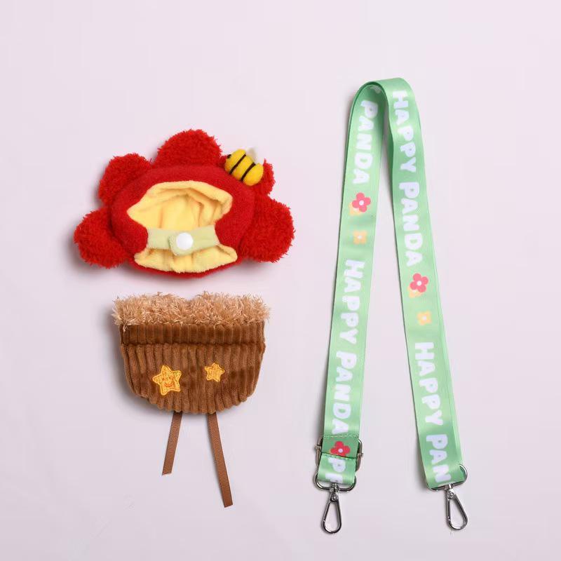 17cm La Boo Boo Blind Box Dinosaur & Shark Keychain In Cute Bee Costume