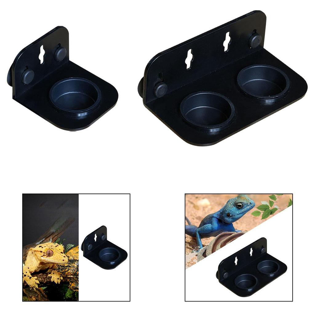 Reptile Feeding Tray Platform Versatile Feeder Ledge for Small Reptiles Pet