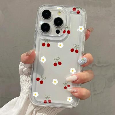 Cute Cherry & Daisy Phone Case for  Redmi Note 12 13 5G 10Pro Cases 11 10 12S 13pro 4G 11S 12ProPlus 11Pro 12C 13C Cover